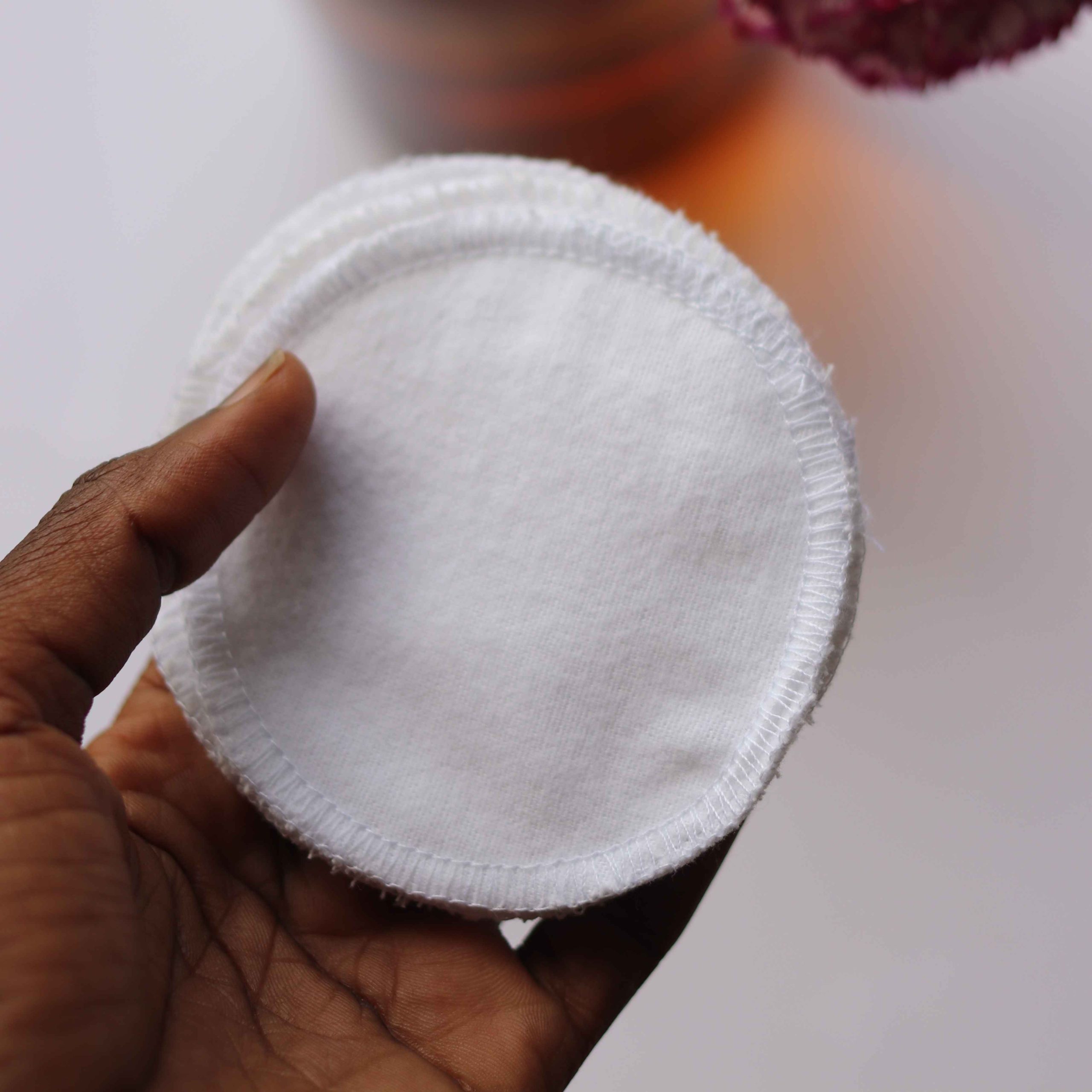 Cotton reusable makeup pads